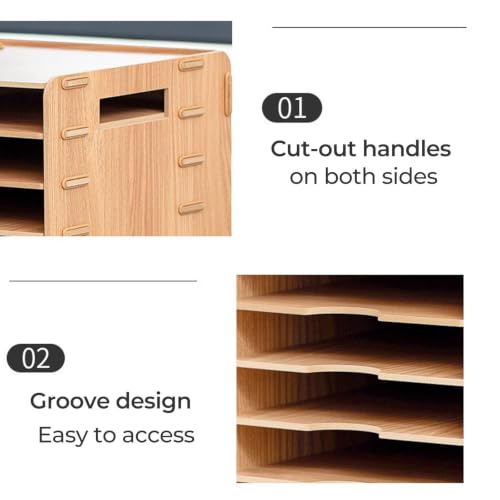 20 Compartments Mail Organizer, Desktop Bill Paper sorter