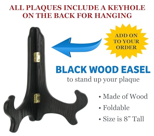 Award Plaques Personalized with Your Text and Title - Engraved Plaque Customized for Employee Appreciation, Recognition, Retirement, Service, Thank You, and more - Custom Awards for Employees, Co-Worker, Friends - Choose Your Size: (7x9 Gold/Black)