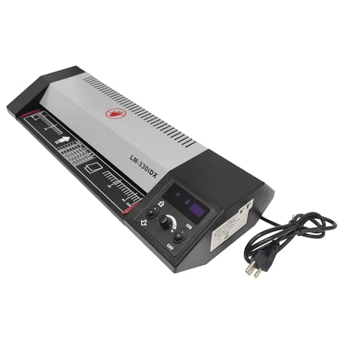 BEILOCKERY 110V 13" A3 Laminator Hot&Cold Laminating Machine, 4-Roller Laminator Machine with Cold Mounting Function, Digital Temperature Control