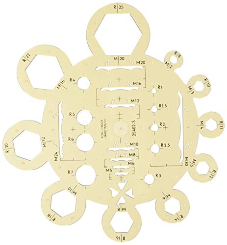 KOH-I-NOOR 074919300000 Nut Template - Transparent Brown