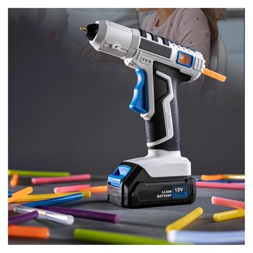 LIBODD Hot Glue Gun Rechargeable Hot Glue Gun Wireless Lithium Electric Glue Gun Household Handmade DIY Children's Handmade Hot Glue Gun Glue for DIY Arts, Crafts and Quick Repairs