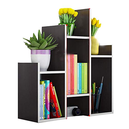 Desktop Bookshelf Floor Display Stand Bookshelf Desktop Book Shelf Desktop Storage Box Documents Books Storage Multi-Layer Finishing Rack Industrial Bookshelf (Color : B)