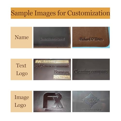 Geslun Personalized Leather Zippered Portfolio with Handle and Front Pocket