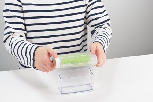 Akebono Glue Shredder with Container - Cross Cut Paper Shredder - Manual Operation
