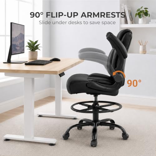 Drafting Chair, Tall Office Chair for Standing Desk, 500 lbs Capacity