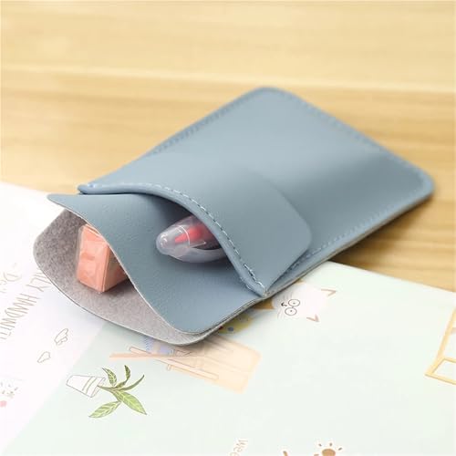 Pocket Protector 12pcs PU Leather Pencil Bags for Clothes Pocket Doctor Nurse Staff Leak-proof Pen Pouch Hospital Business Pen Holder Supplies For Shirts Pants Lab Coats Nurses(White)
