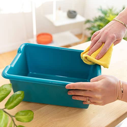 ECR4Kids Scoop Front Storage Bin, Multipurpose Organization, Contemporary, 20-Piece