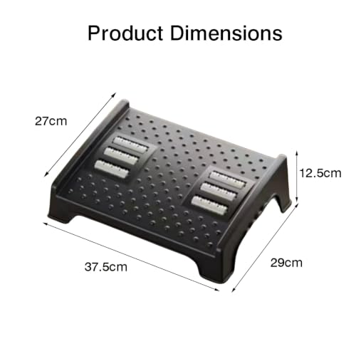 Under Desk Footrest with Foot Massage Roller,Ergonomic Foots Stool for Office Desks,with 20° Tilt Angle(Color-2)