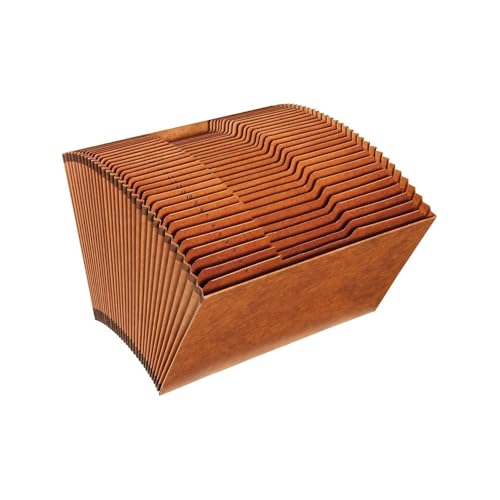 Globe Weis Globe-Weis/Pendaflex Heavy Duty Expanding File, Open Top, 1/3 Cut Tabs, 31 Daily Pockets, Brown, Legal Size (R219DHD)