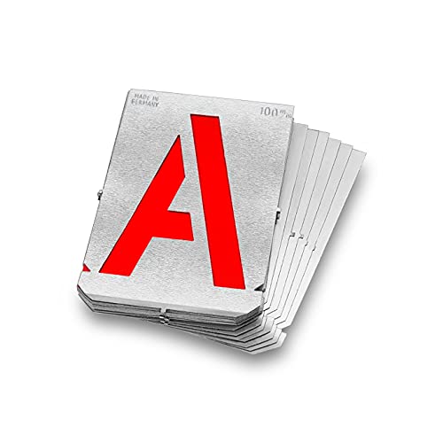 Gravurem Signing Templates Gauges Letter Font Height 100 mm 7001000B