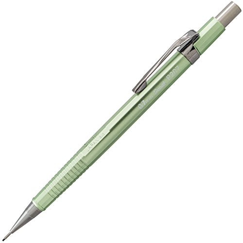 Pentel Sharp Mechanical Pencil (0.7mm) Metallic Celadon Barrel, Box of 12 Pencils (P207MK1)