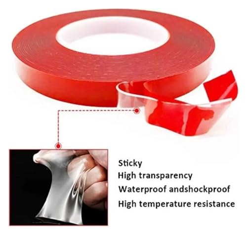 WANGXCQ Double Sided Tape Clear Heavy Duty Glue Removable No Traces Adhesive Mounting Tapes Home Car Stickers(30meters- (10rolls),10mm)