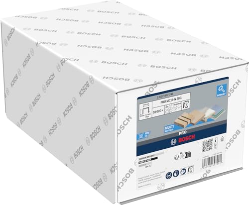 Bosch 144x PRO MC16-N G Medium Spine Staples, 1.6/16 g (for Timber, Chipboard, Length 38 mm, Professional Accessories Wireless Stapler)