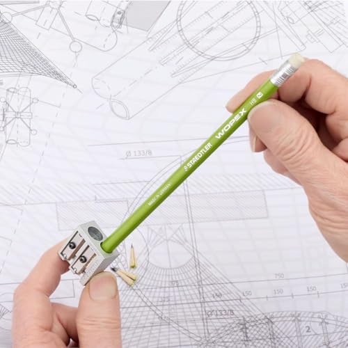 STAEDTLER Metal Double-Hole Pencil Sharpener, 18 Pack