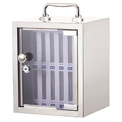Wall-Mounted Lockable Cell Phone Safe Deposit Box - 36 Slots Transparent Storage for Kitchen & Office, Secure Fur Locks Mobile Phone Locker, Ideal for Workplaces & School,12slots