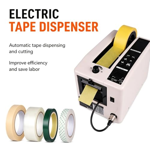 Automatic Tape Dispenser Digital Length Adjustable Auto Cut Tape Cutter, Cutting Range 5mm to 99.9cm, with Manual and Auto, for Factory Workshop, Assembly Line, Packaging Production Work