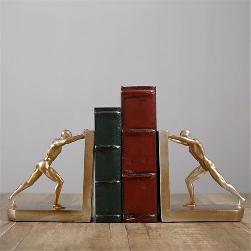 Book Organizer Heavy Duty Bookends Humanoid for Office Llibrary School Decorative