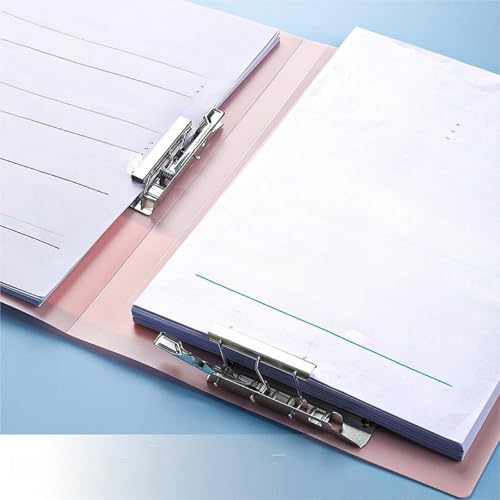 Folder 5PCS A4 Ringless Binder Folder Punchless Document Organizer for Office School