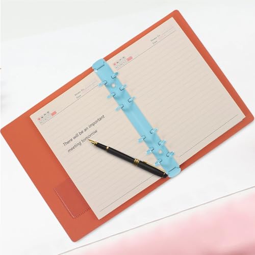 A6 Binder Rings 2-10Pcs Gold Heart Crown Metal Clips Stationery Supplies DIY Planner Folder Binder for Notebook(6pcs,22.50X2.00X2.20cm)