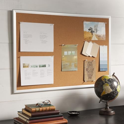 Staples Cork Bulletin Board, 3x2 Feet, Oak Frame, Self-Healing