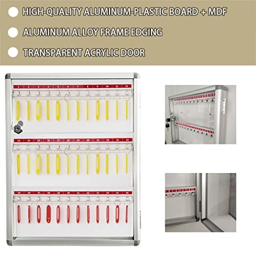Small Transparent Viewing Wall-Mounted Key Cabinet, Key Management(36-keys)