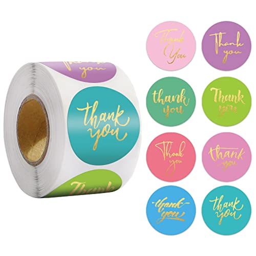 MVNOIRE Thank You Stickers Seal Labels Sticker for Handmade Wedding Gift Stationery