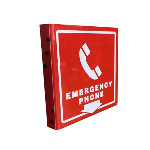 LeCall Emergency Phone Box/Outdoor Emergency Phone/Pool Phone/Emergency Dialer, Auto Dial 911 and Handsfree Talk, IP66 Water Proof, TEP331PB
