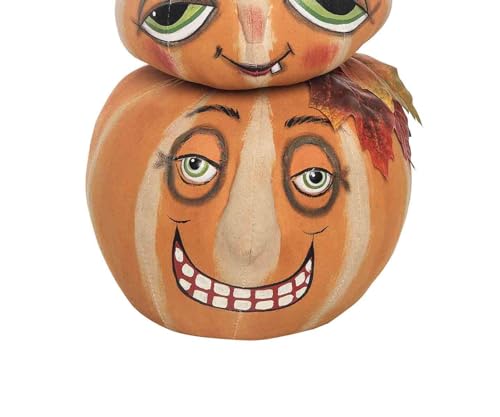 Double Stacked Pumpkins Gathered Traditions Joe Spencer Door Stop 20"