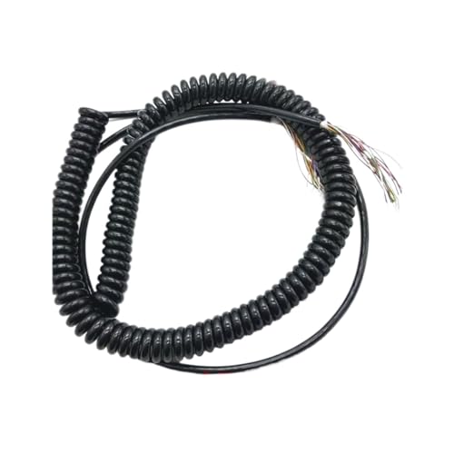 21 Cores Spring Electric Wire Coiled Cord, 5 Meters for CNC Handwheel