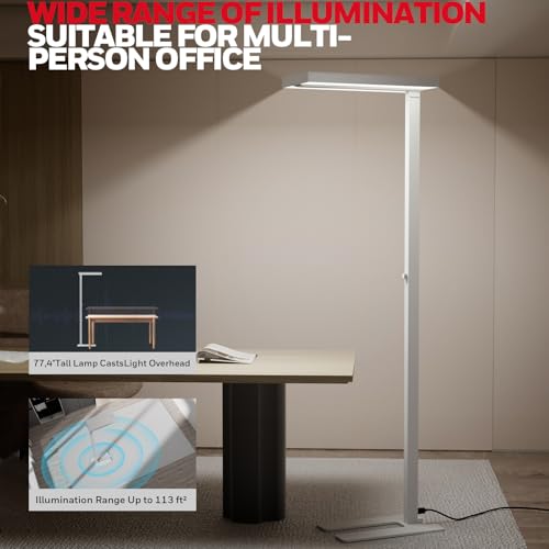 Honeywell 02E LED Floor Lamp, 6000LM Sunturalux Eye Caring Standing Light