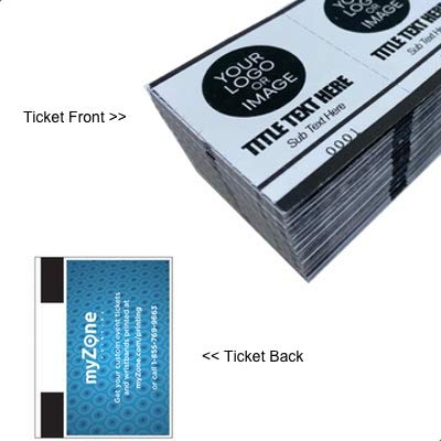 myZone Printing Custom Drink Tickets - Personalized Mini Tickets for Beverages or Admit One with Your Logo (Green, 1000)