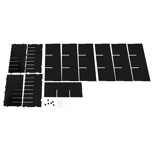 Literature Organizer,Mail Sorter Organizer with Adjustable Shelve,Desktop File Sorter Mail Center,Student Mailbox with Adjustable Shelves for Classroom,Office Home (Black, 24 Compartment)