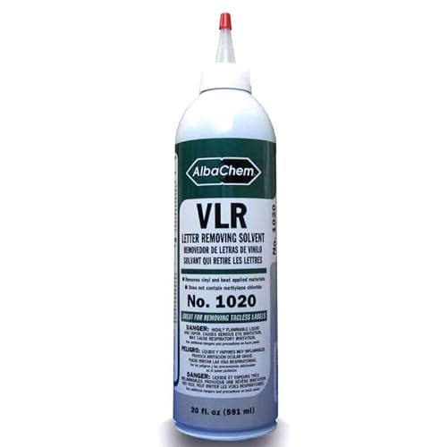 BAIJAC Replacemelt for AlbaChem VLR Vinyl Letter Removing Solvent 20 Fl Oz 1020