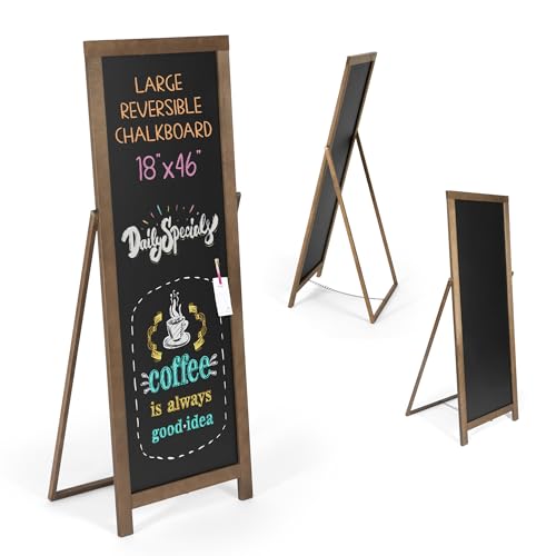 Ilyapa A Frame Chalk Board Easel Sign 46x18 in - Sandwich Signs Outdoor