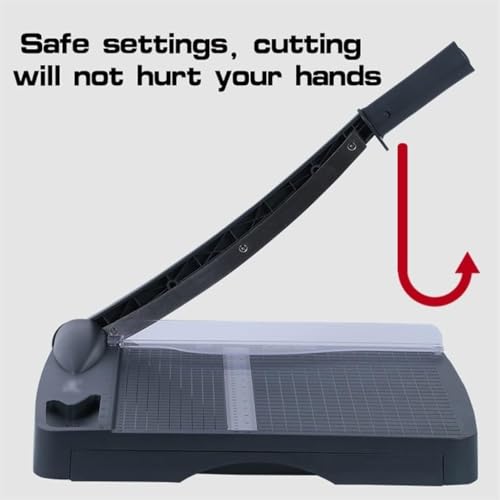 Storage Paper Cutter Cm and Inches Dual Purpose Paper Cutter Drawer Storage 12‘' Cut Length 16 Sheet Capacity