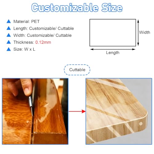 PYYDJQ Clear Contact Paper Peel and Stick for Furniture