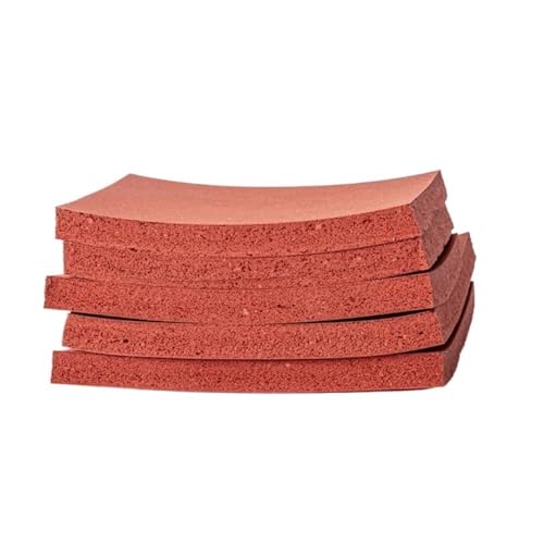 VRFTGHYJU Red Silicone Sponge Foam Pad - Multiple Sizes for Sealing, Cushioning, DIY & Industrial Applications(250x300x10mm)