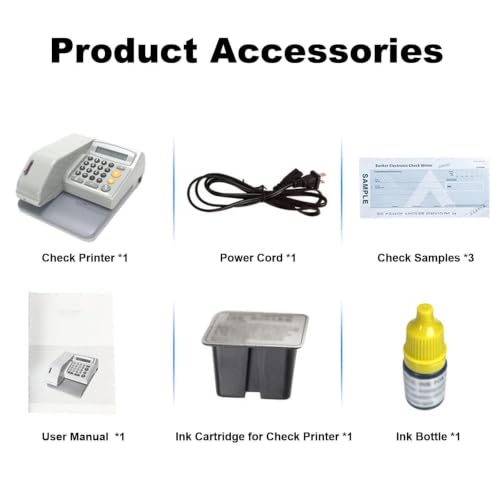 Check Printer, Calculator with Tape Print Out, 14-Digit LCD,