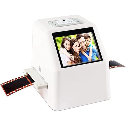 COYEUX Digital Film Slide Scanner, All-in-one Device Scan, View, Edit, Convert and Save, Multiple Languages ​​can Be Set for Operation,with 2.4 LCD Screen