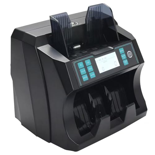 Qiokoith Money Counting Machine, Counterfeit Detector Machine Fake Money Detector Discriminator Denomination Money Counting Machine