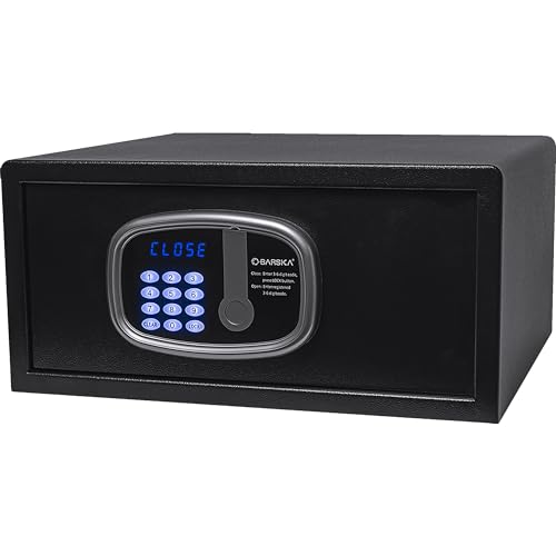 Barska Digital LED Keypad Hotel Safe with Motorized Locking Bolts & Interior LED - 1 Cu Ft 17" Laptop