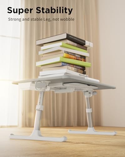 SAIJI Laptop Desk for Bed [XXL Extra Large] with Upgraded Book Stand