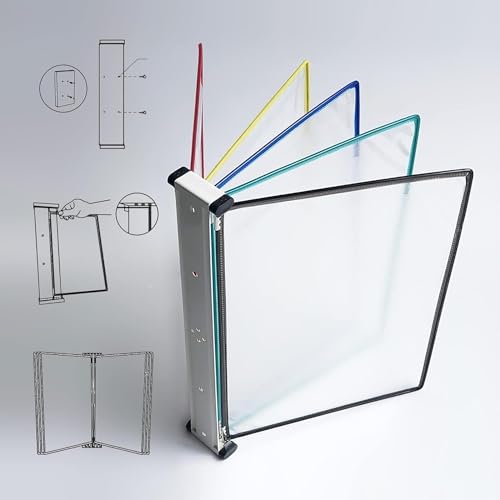 VRFTGHYJU A4 Wall Mounted Display File Holder Multicolor