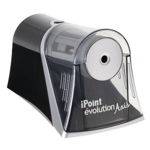 Westcott iPoint Axis E-15510 00 – Electric Pencil Sharpener – Automatic Shut-Off – Grey and Black