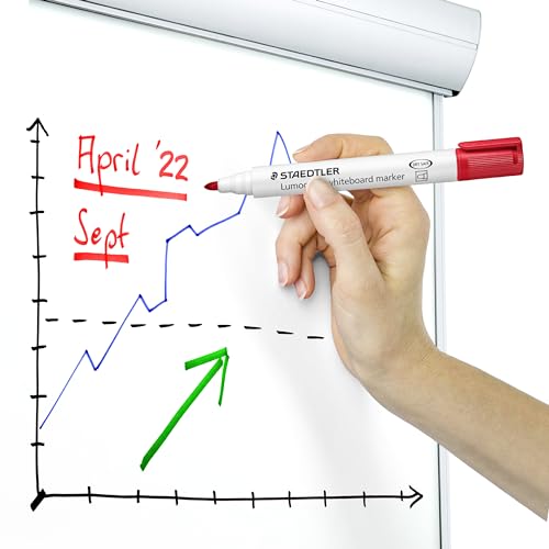 STAEDTLER 351-7 Lumocolor Whiteboard Marker Bullet Tip, 2.0mm Line Width - Brown (Box of 10)