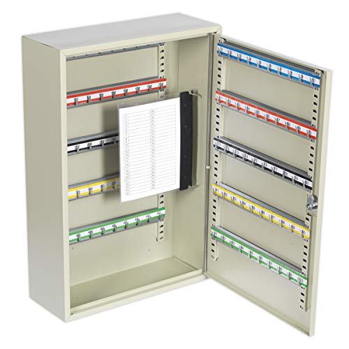 Sealey SKC100D 100-Key Capacity Deep Key Cabinet, Multicoloured