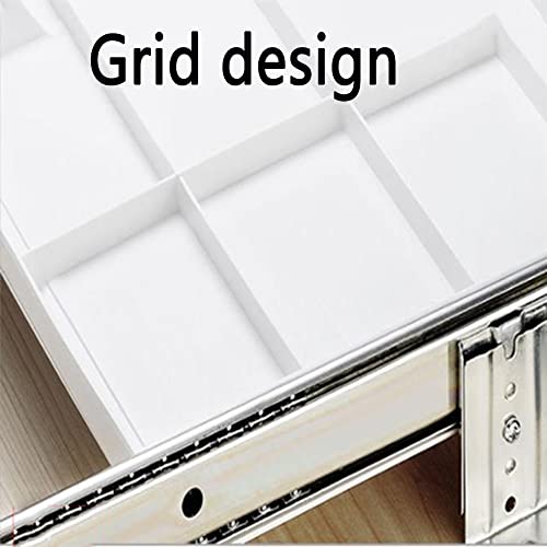 FKHFTI White Sliding Keyboard Tray, Keyboard Platform Drawer Under Desk, Ergonomic Pull Out Platform, Underdesk Holder for Keyboard,with Pencil Drawer (Black with Beam)