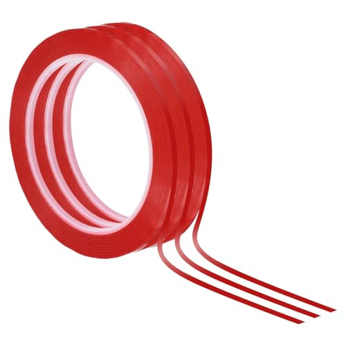 Ktann Whiteboard Pinstripe Tape 12roll 66M 3mm Graphic Chart Tape Art Whiteboard Marking Thin Dry Erase Self-Adhesive Artist(Black)