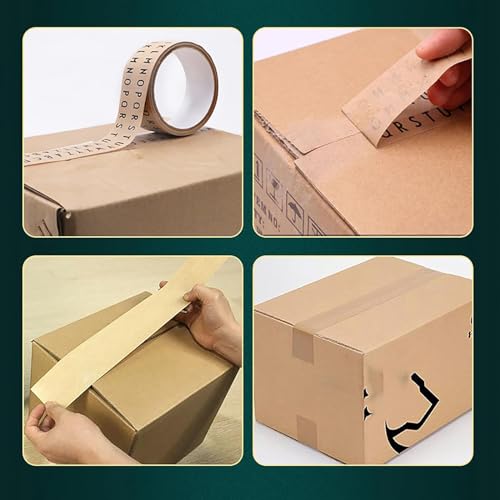 CHANGLKJ Kraft Paper Tape Cutter, Manual Kraft Tape Dispenser for Tape Width 25mm to 75mm, Sharp Durable Blade and Precise Smoothly Cutting, Long Using Life, for Packaging, Retail Stores, Supermarket