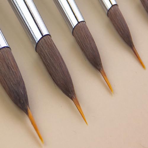 Detail Paint Brush Wood Handle Watercolor Liner for Artists Acrylic Gouache Oil Face Painting
